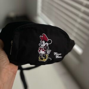 Minnie Mouse Black Waist Bag
